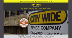 Desktop Screenshot of citywidefence.com